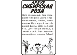 Арбуз Сибирская Роза 0,5 гр (Алтай)